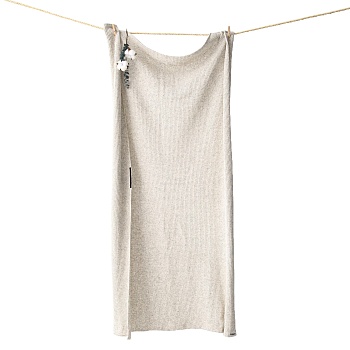 Полотенце большое, бежевое