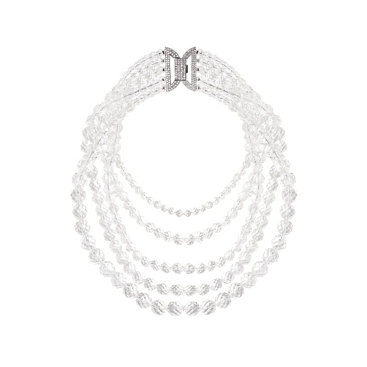 Колье из натурального хрусталя