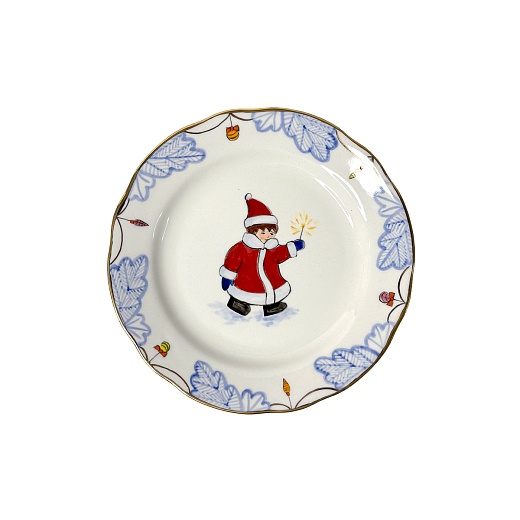 Тарелка десертная «Детская комната зимняя», белый