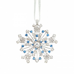 Ёлочное украшение Sparkle Snowflake Sapphire