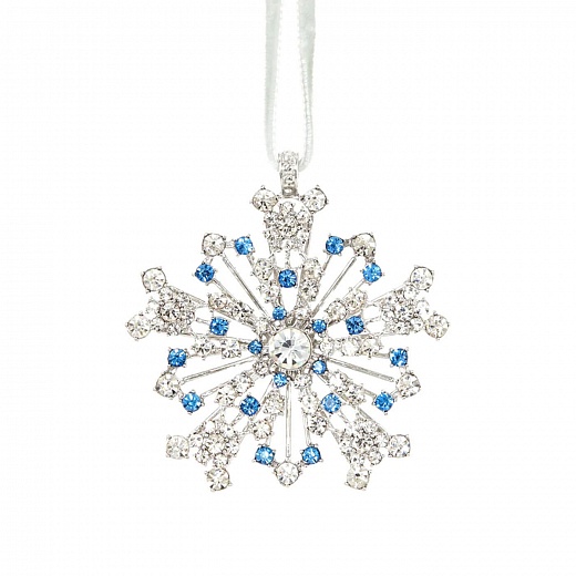 Ёлочное украшение Sparkle Snowflake Sapphire