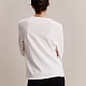 Лонгслив Robbie Longsleeve White in Cotton в интернет-магазине The Dar