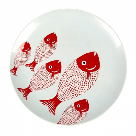 Блюдо декоративное Red Fishes
