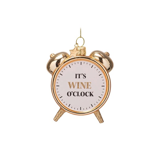 Ёлочная игрушка Wine O'clock Alarm