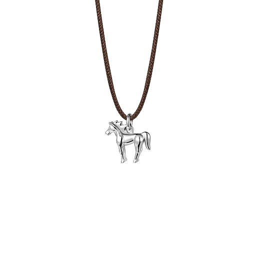 Кулон Cheval on rope, серебряный