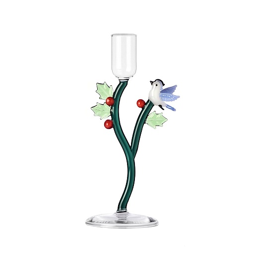 Подсвечник Holly and Light Blue Bird