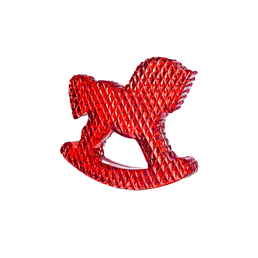 Декоративное изделие «Лошадка-качалка», красная в интернет-магазине The Dar Декоративное изделие «Лошадка-качалка», красная
