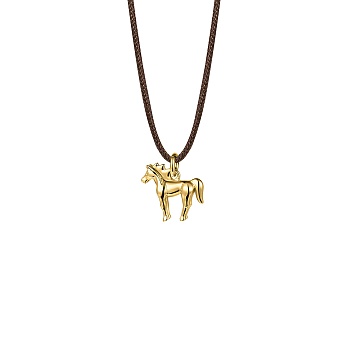 Кулон Cheval on rope, золотой