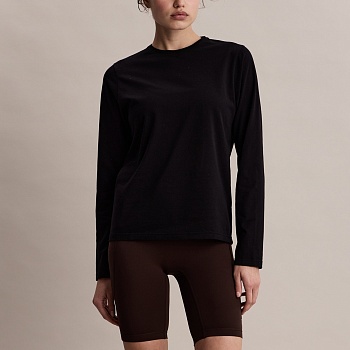 Лонгслив Robbie Longsleeve Black in Cotton