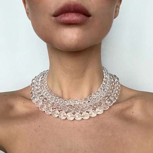 Колье из натурального хрусталя