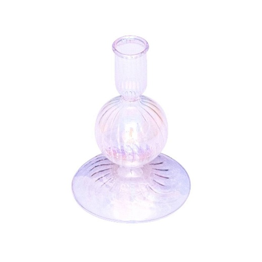 Подсвечник Single Bubble Luster Transparent