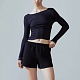Лонгслив Fay Longsleeve Crop-top in Black в интернет-магазине The Dar