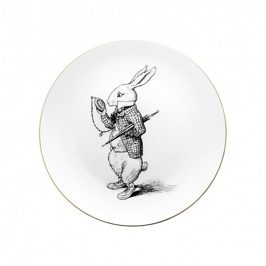 Тарелка десертная Alice in Wonderland Watch 17 см