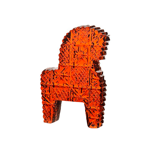 Декоративная плитка «Конь» янтарный, 10 см