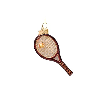 Ёлочная игрушка Burgundy Tennis Racket