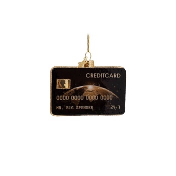 Ёлочная игрушка Black Credit Card