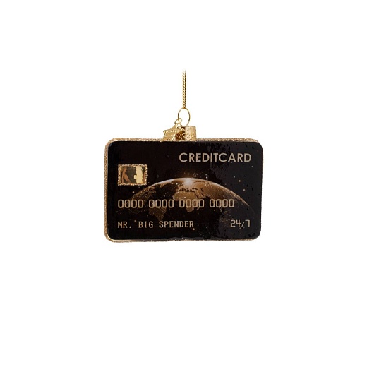 Ёлочная игрушка Black Credit Card