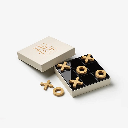 Игра Tic Tac Toe, бежевый