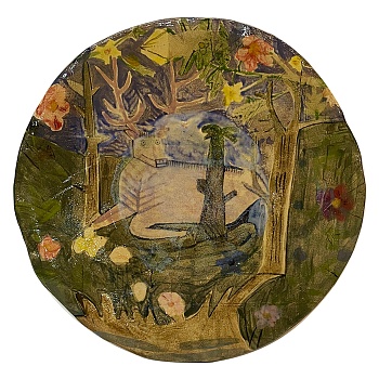 Тарелка «Олень в лесу»