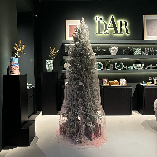 Вуаль для ёлки с бусинами