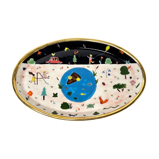 Блюдо овальное «Фантазёры»