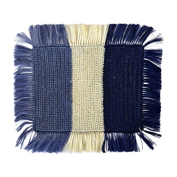 Плейсмат Fique Fringed Blue