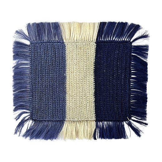 Плейсмат Fique Fringed Blue