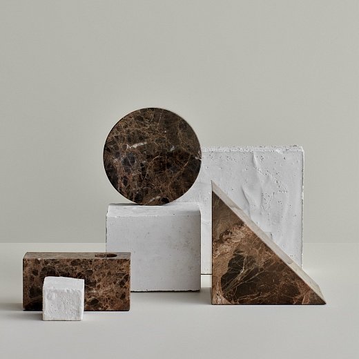 Блюдо мраморное Pesa Brown