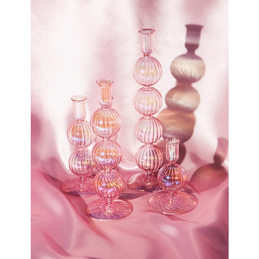 Подсвечник 3 Bubbles Luster Amber