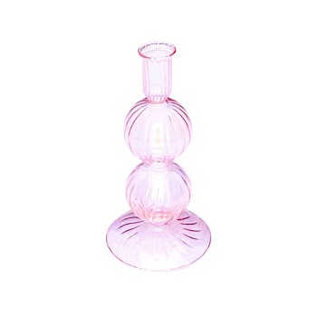 Подсвечник 2 Bubble Luster Transparent