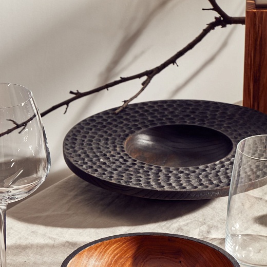 Тарелка глубокая II, чёрный