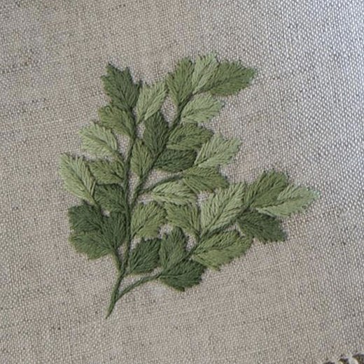 Салфетка с вышивкой Leaf