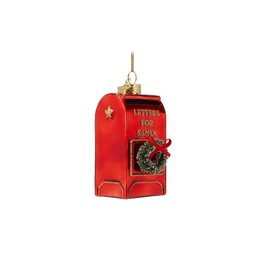 Ёлочная игрушка Red Santa's Mailbox