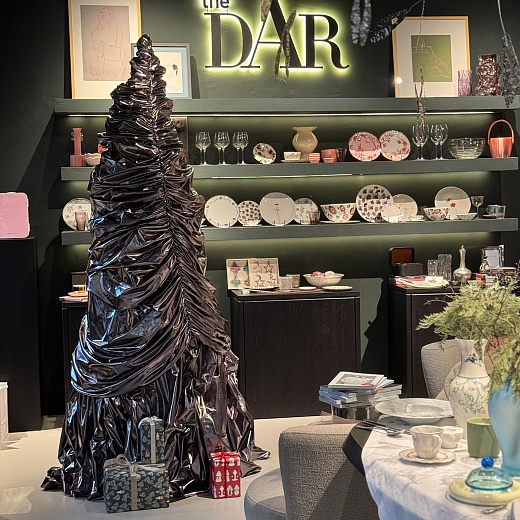 Вуаль для ёлки серебряная