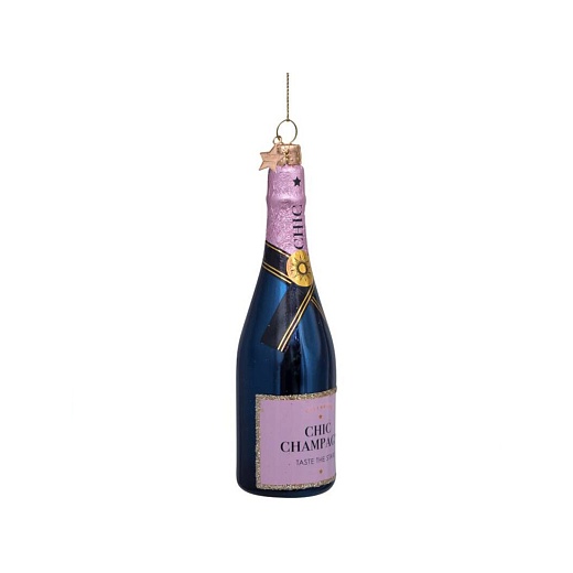 Ёлочная игрушка Luxury Bottle Champagne Pink