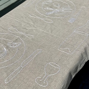 Дорожка бежевая, 90x150