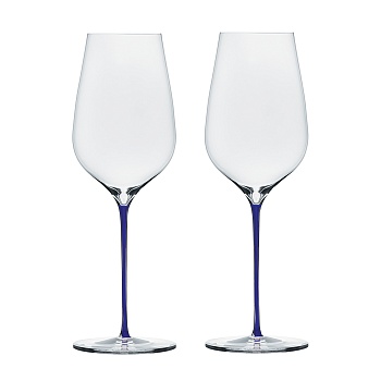 Бокалы для белого вина и шампанского Empreinte PrySm Blue, 2&nbsp;шт.