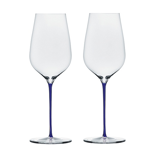 Бокалы для белого вина и шампанского Empreinte PrySm Blue, 2&nbsp;шт.