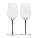 Бокалы для белого вина и шампанского Empreinte PrySm Blue, 2 шт в интернет-магазине The Dar