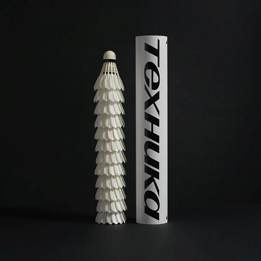 Воланы перьевые для бадминтона «Техника Спорта», 12&nbsp;шт.