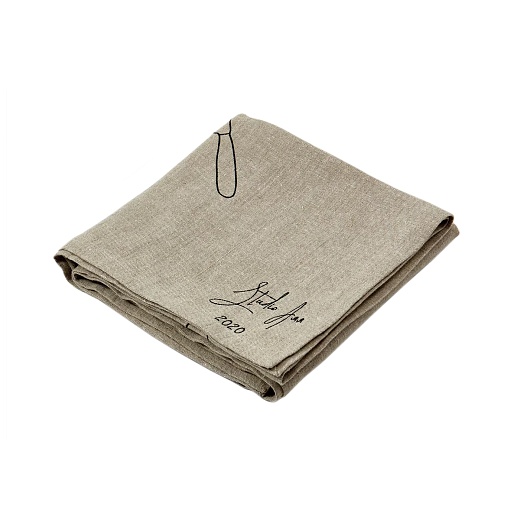 Скатерть бежевая, круглая в интернет-магазине The Dar Скатерть бежевая, круглая