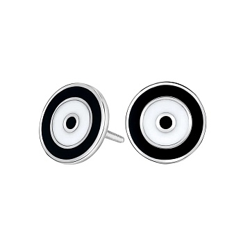 Серьги-пусеты «EYES», черный