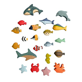 Набор игрушек «Морские животные и рыбы», 21 шт.