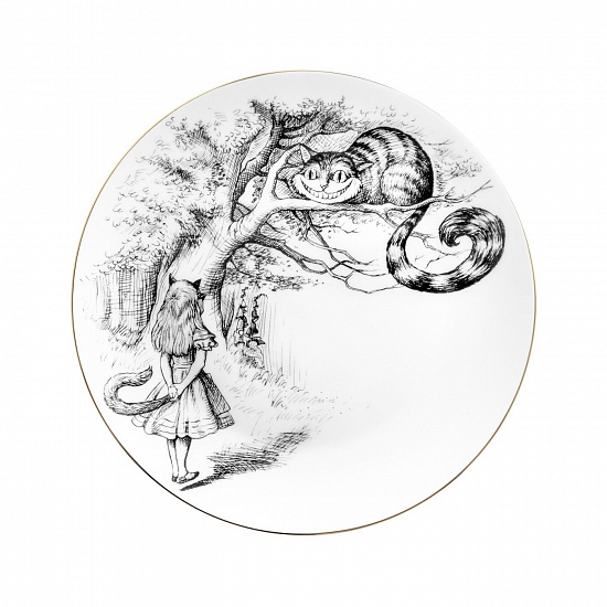 Тарелка десертная Alice in Wonderland Cheshire Cat 17 см