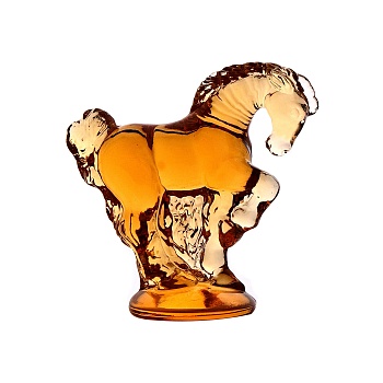 Декоративное изделие «Лошадка», янтарный