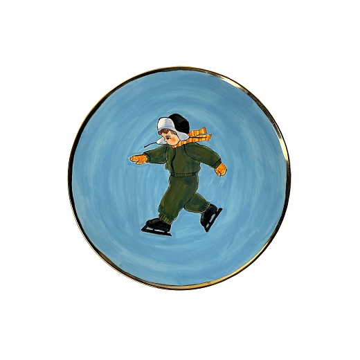 Блюдо «Детская комната», синий