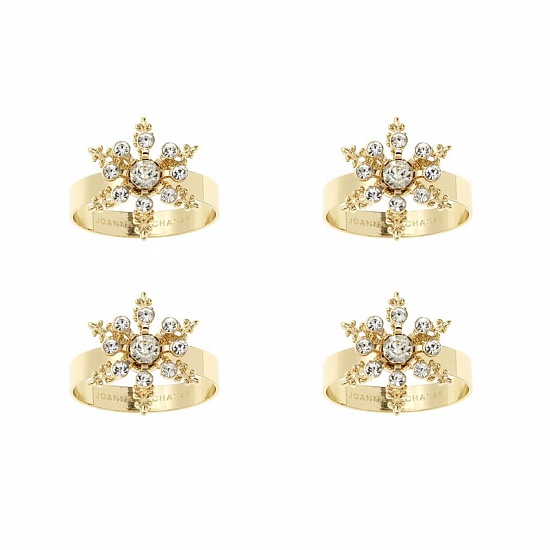 Кольца для салфеток Classic Snowflake, 4 шт.