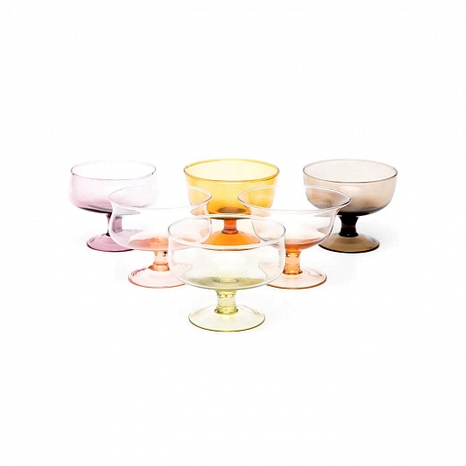 Креманки Texture Amber & Pink, 6 шт.