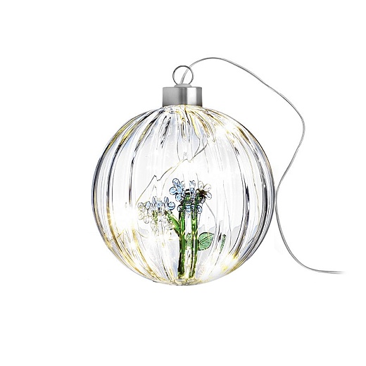 Ёлочное украшение с подсветкой Blue Flower Christmas