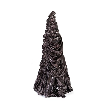 Вуаль для ёлки серебряная